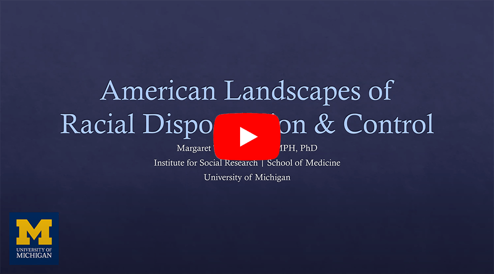 Margaret Hicken: Landscapes of racial dispossession and control YouTube video